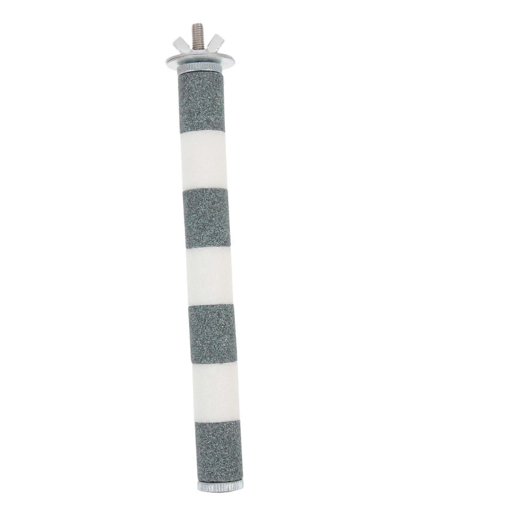 Cage Perch BiteResistant Stand Rod with Hard Texture Easy Screw Mount in Dark Green White