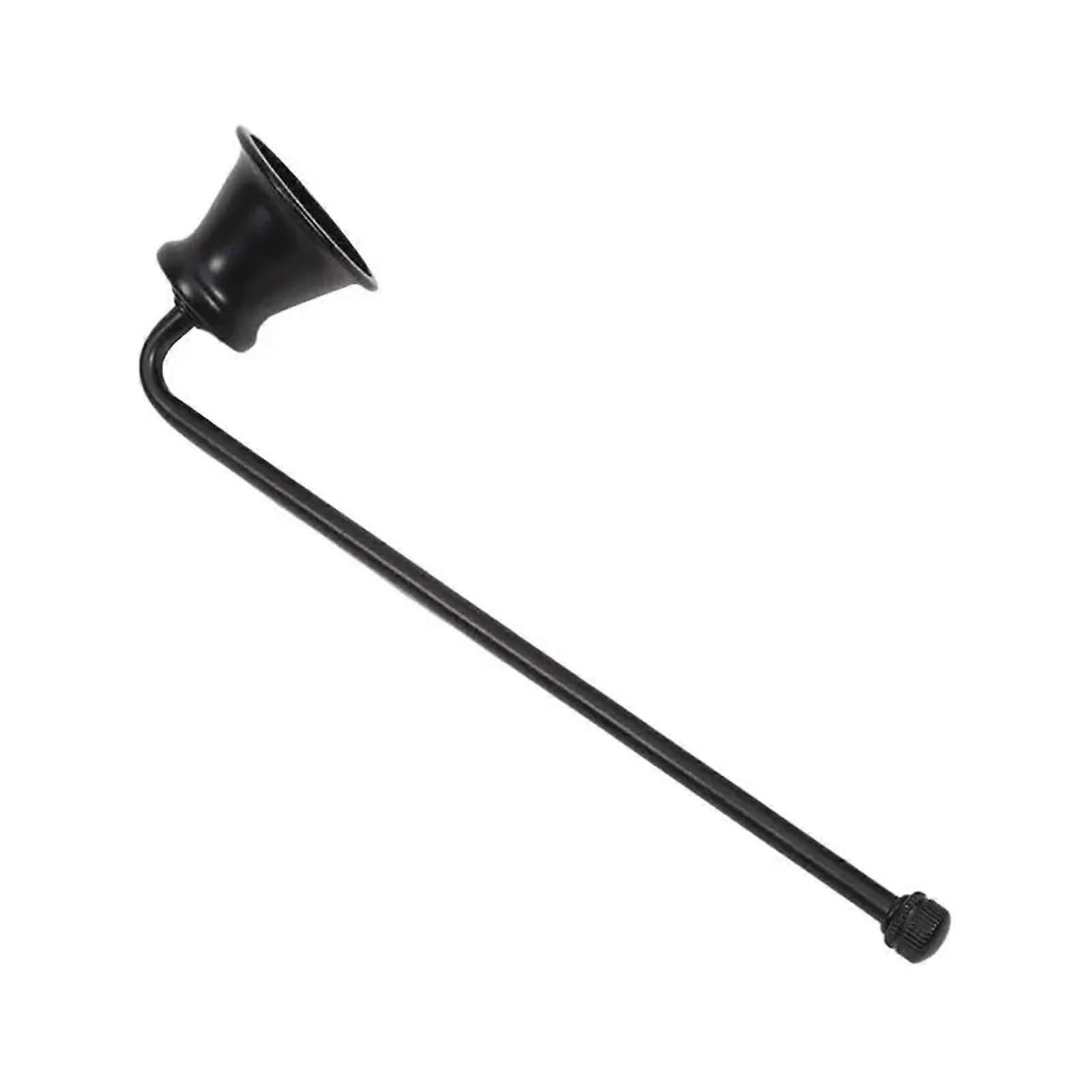 Candle Snuffer with 18cm Handle, Bell Shape Wick Extinguisher for Home Use, Black