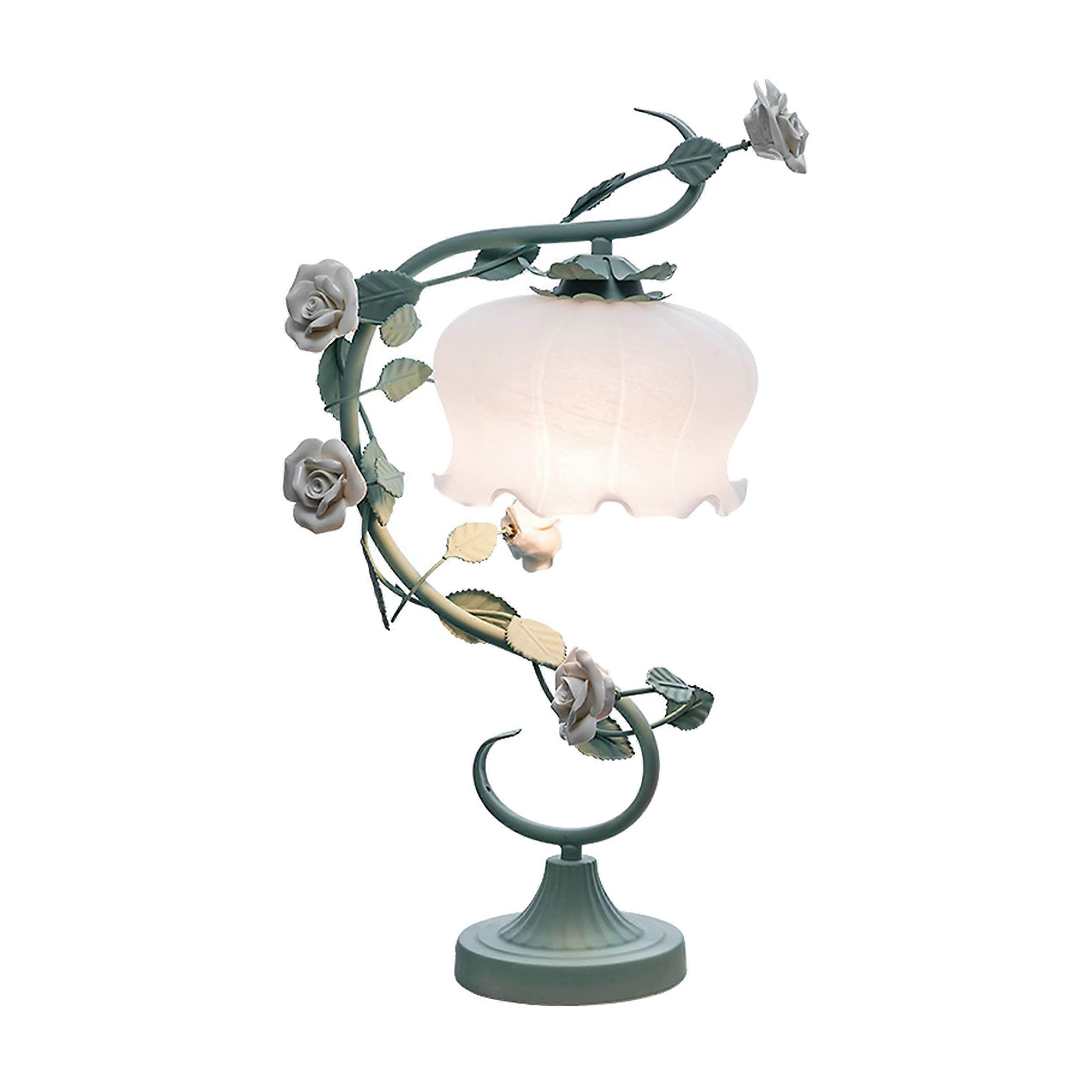 Elegant Tree Branch Design Table Lamp with Glass Shade LED Light for Living Room and Bedroom