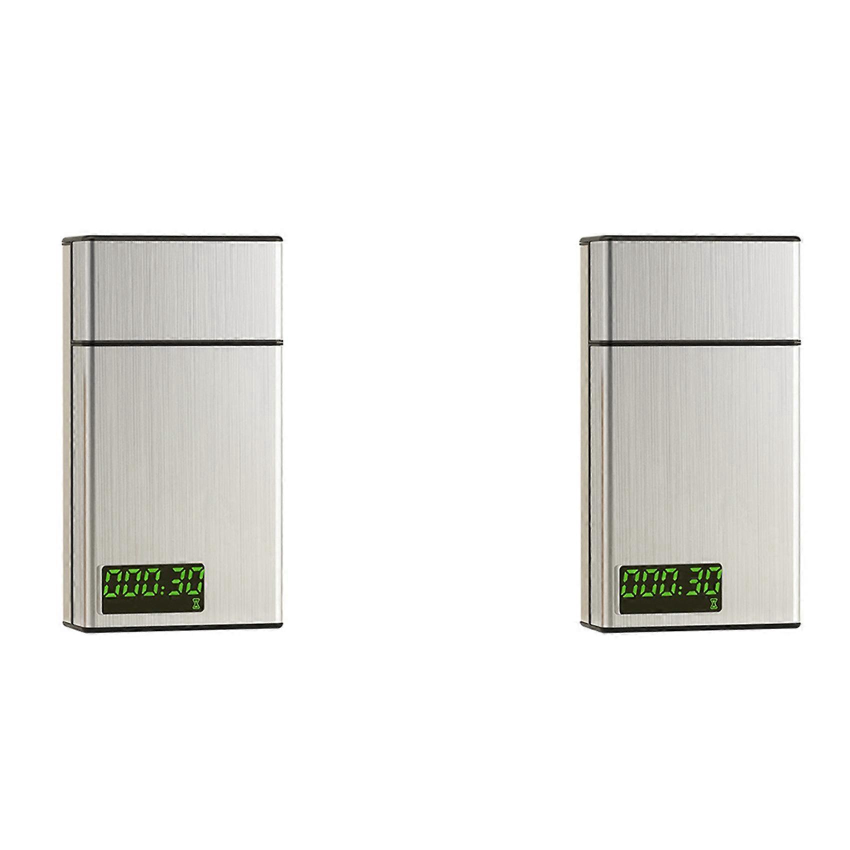 2X Portable Lock Box, Smart Cigarette Box, Auxiliary Smoking Cessation Control Artifact, Timed Lock Box