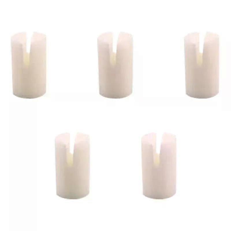 5 PCS Real Bone Banjo 5Th String Nut Beef Bone Color Musical Instrument Accessories For 5 String Banjo