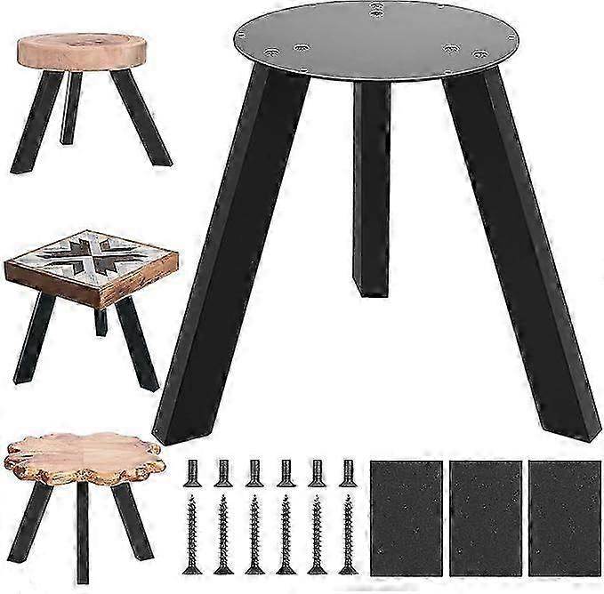 Round Plate Table Legs for Coffee Table and Bench with Polyester Feet