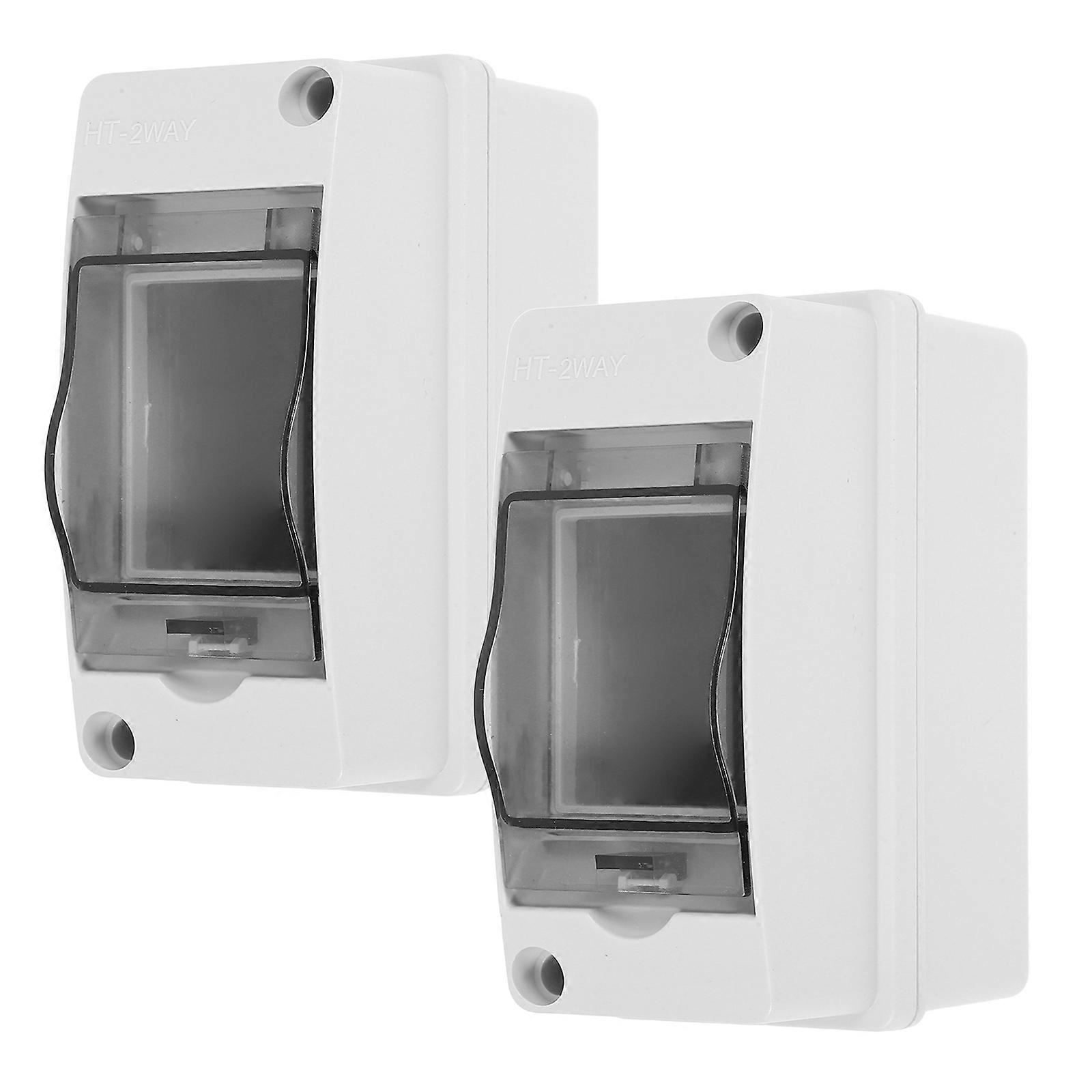 Junction Boxes Electric Box for Distribution Protection 2Pcs