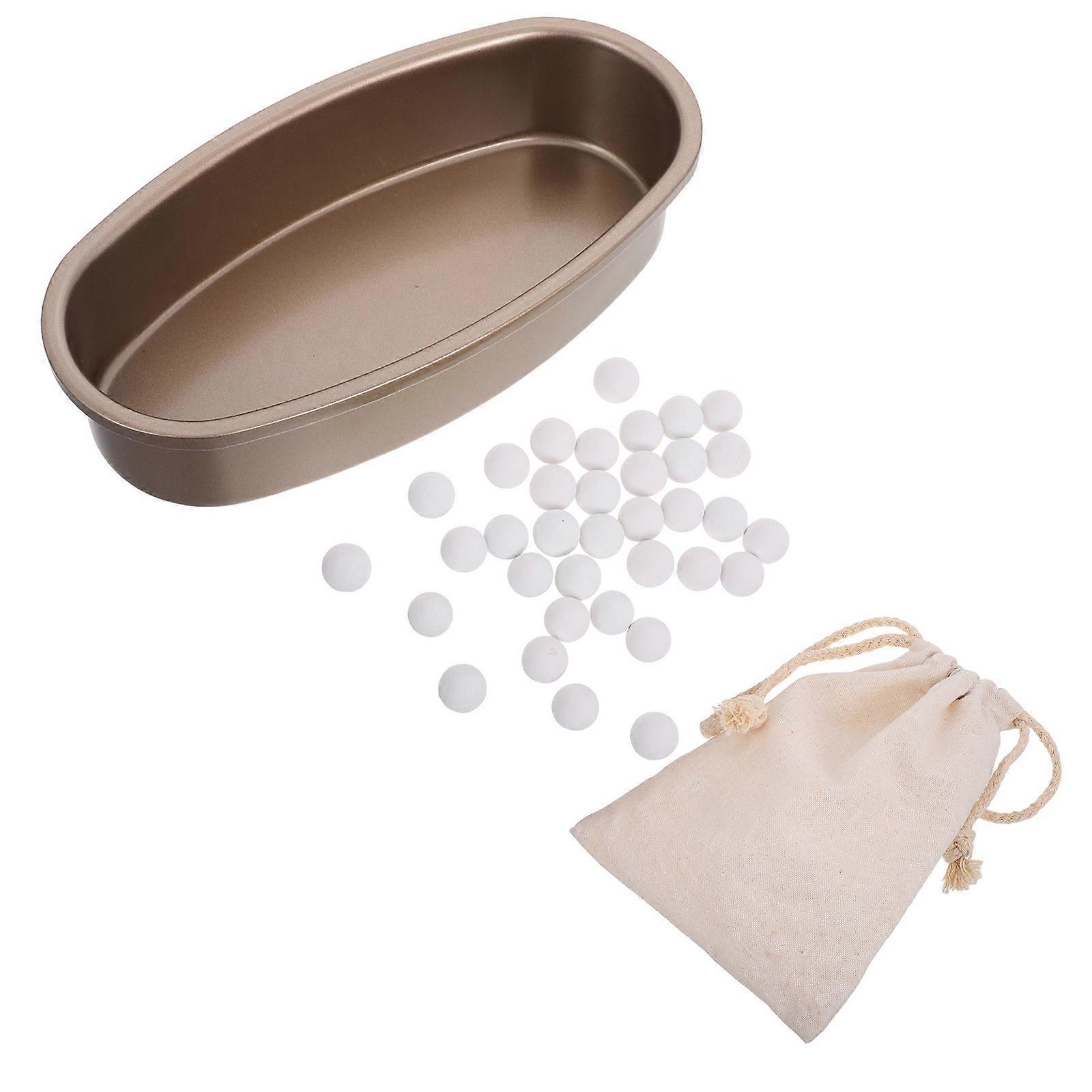 Reusable Ceramic Baking Stone for Pie Crust Weights 1Set