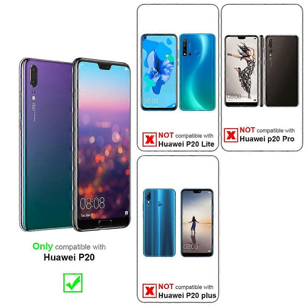 Huawei P20 Protective Case TPU Case - Matt Metallic Design