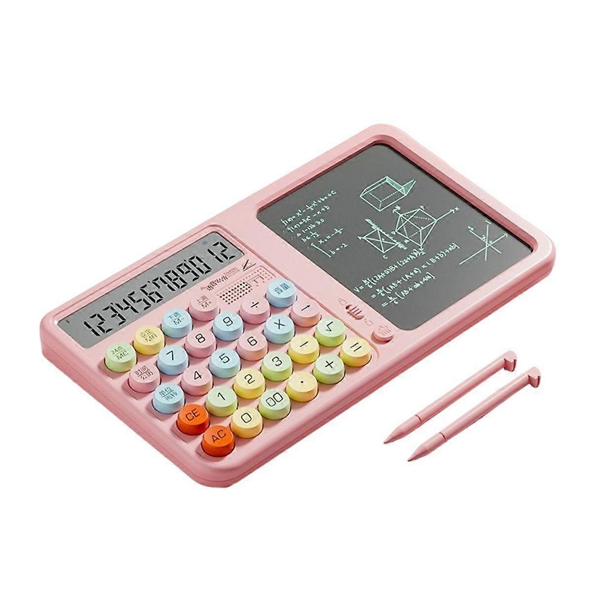 Colorful Voice Calculator with Writing Tablet Flexible Keyboard Design for Office School College St