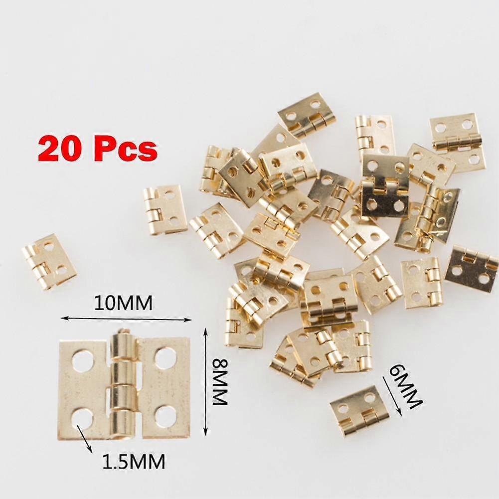 Small Hinges Mini Hinges 20Pcs Brassed Home Improvement