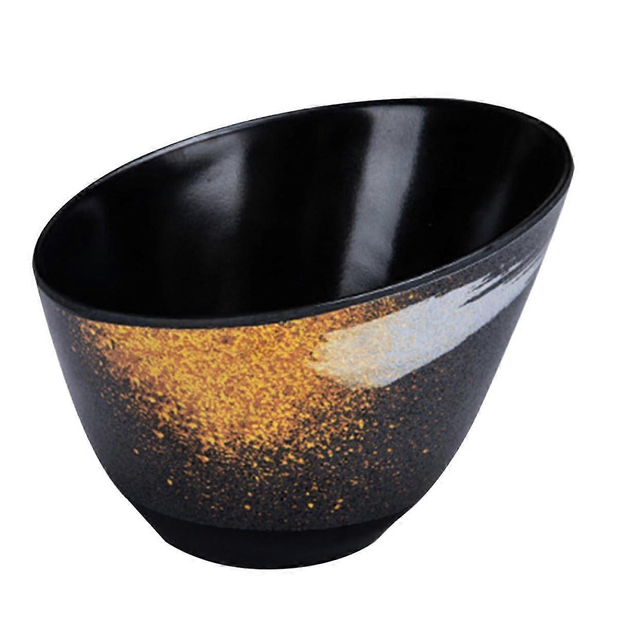 Angled Salad Serving Bowl with Stylish Design, Stackable Vegetable Bowl for Kitchen and Restaurant