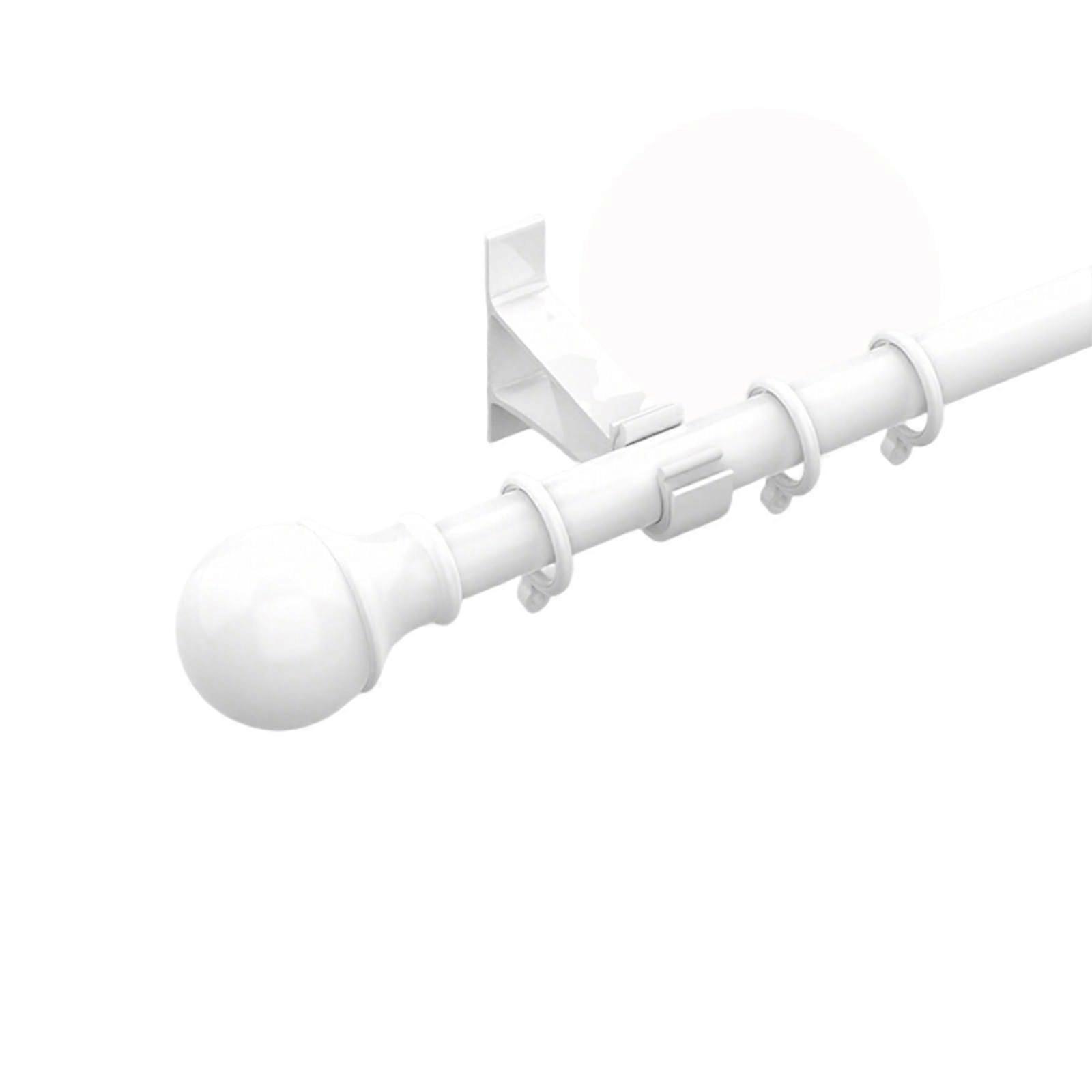 Heavy Duty Curtain Track for Ceiling or Wall Mount, Smooth Quiet Sliding Rail, White 5.2m