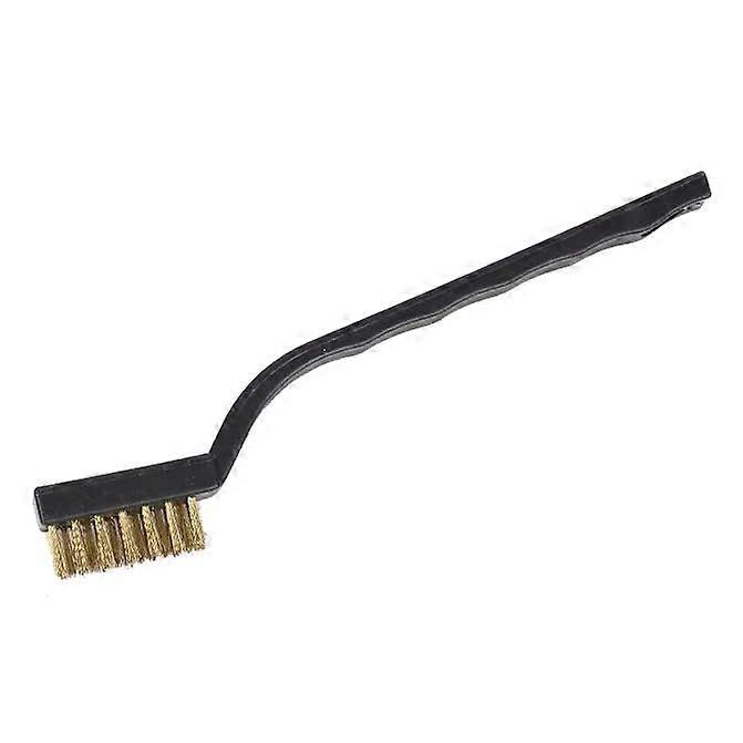 Brass Wire Brush 71/4 Inch for Precise SmallSpace Cleaning with Ergonomic NonSlip Grip