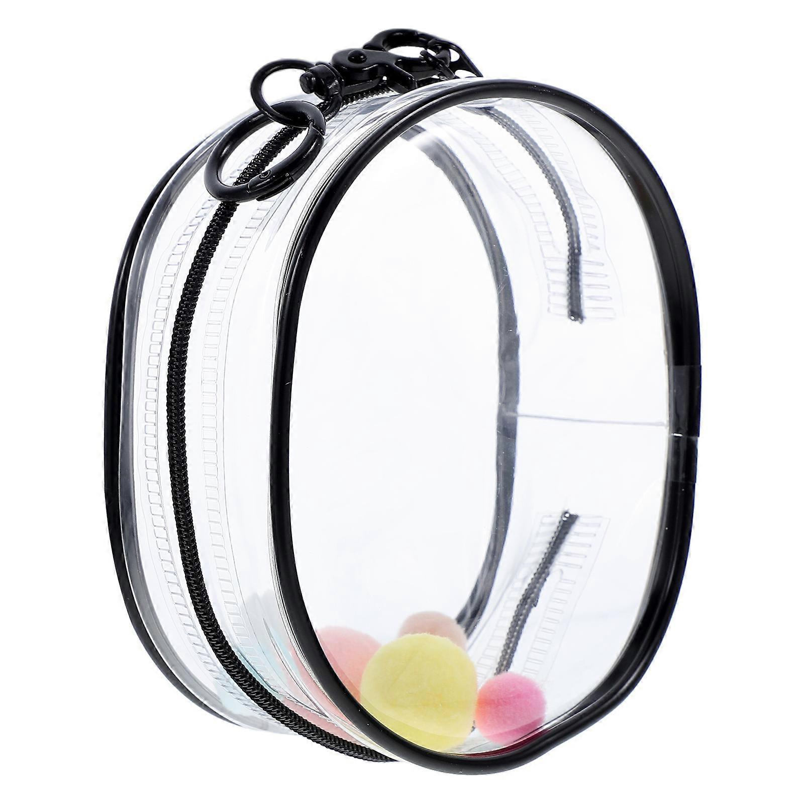 Transparent Clear PVC Doll Storage Bag for Storage with Keychain Pouch