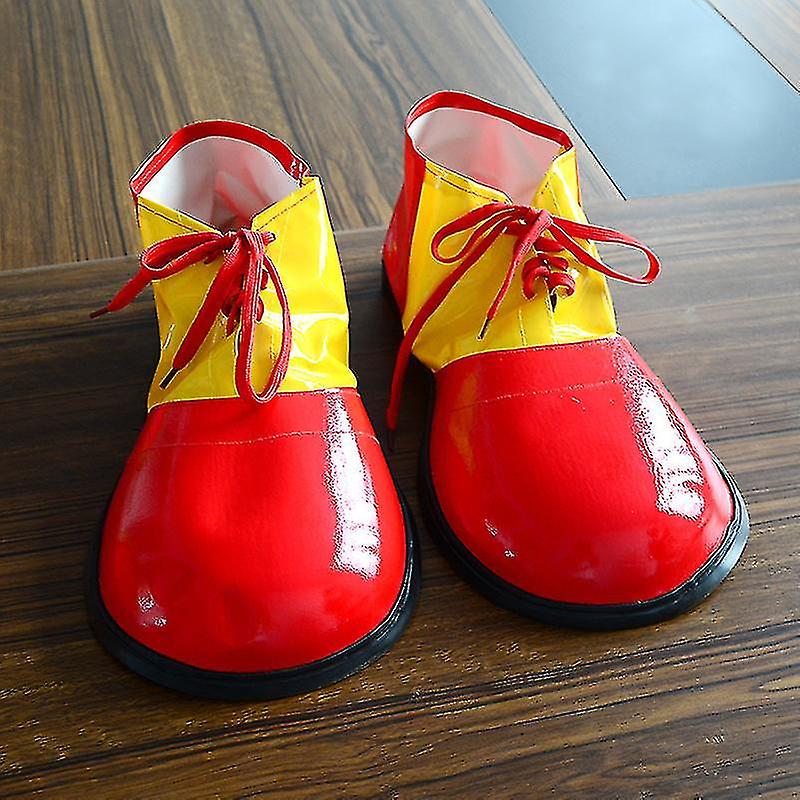 Chaussures De Clown Adulte Unisexe - Couleurs Vives - Pour Costume D'Halloween, Carnaval, Fête Déguisée