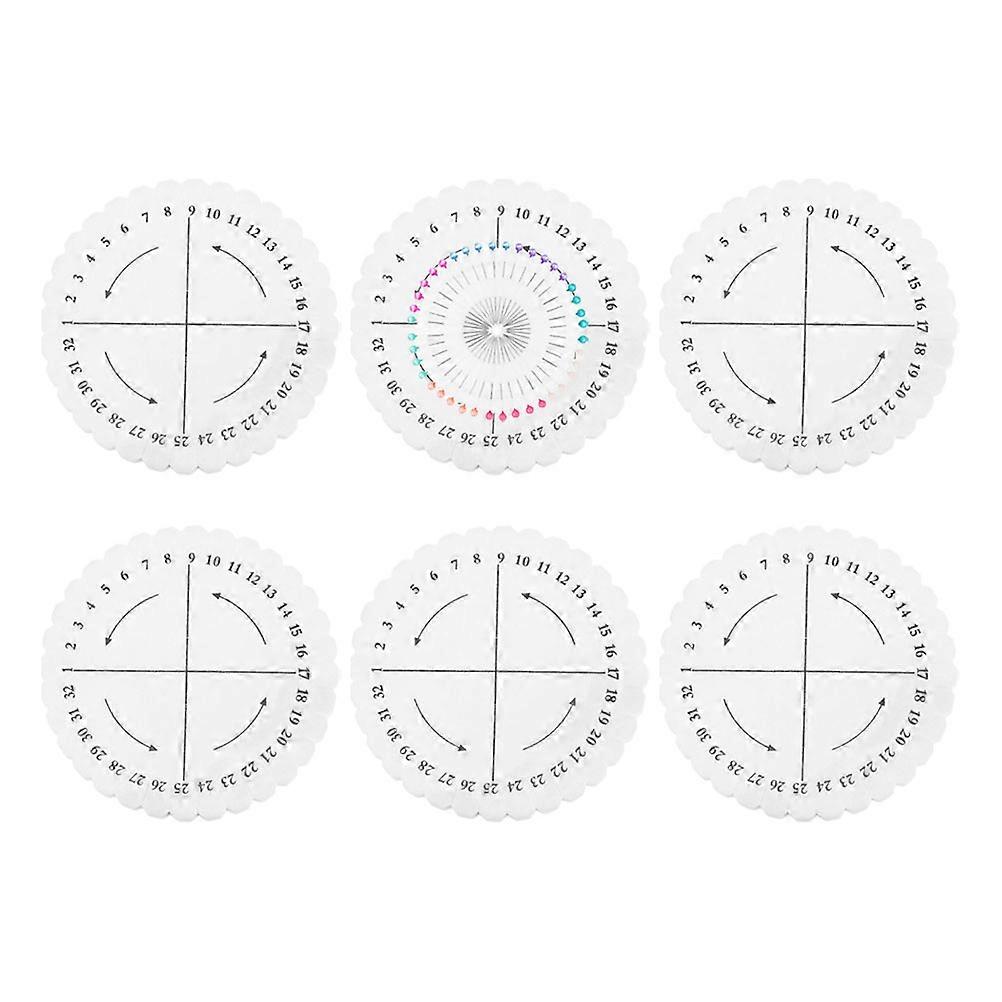 Braiding Disk Foam Blocking Boards for Macrame Bracelet Making 5Sets