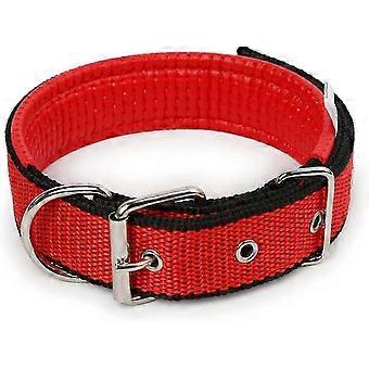 Collier confort en nylon pour animaux de compagnie-rouge noir,s(taille : 1.5 X 45cm) 2025
