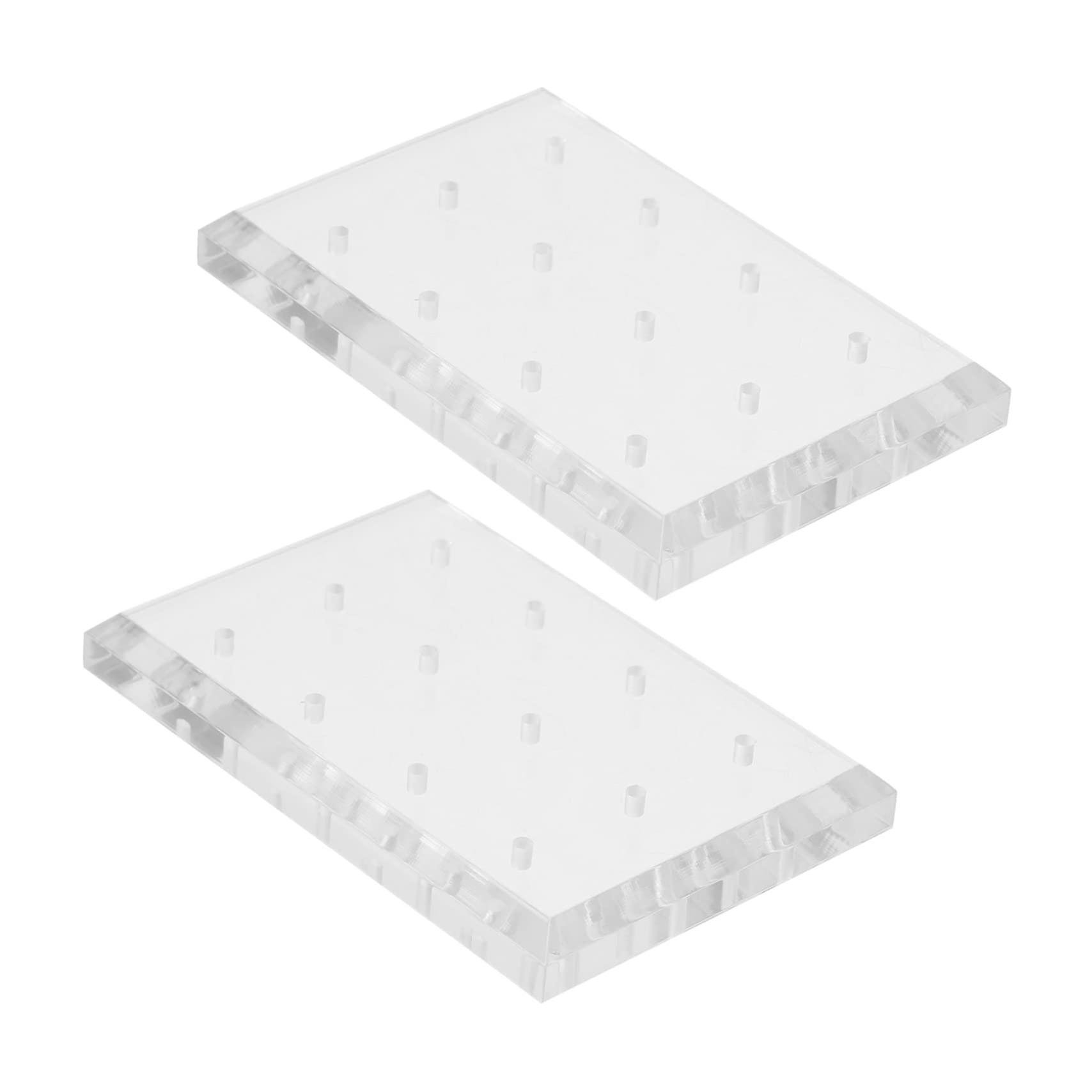 Nail Drill Bit Holder Acrylic Stand for Manicure Tools Storage and Display, 2pcs Organizer