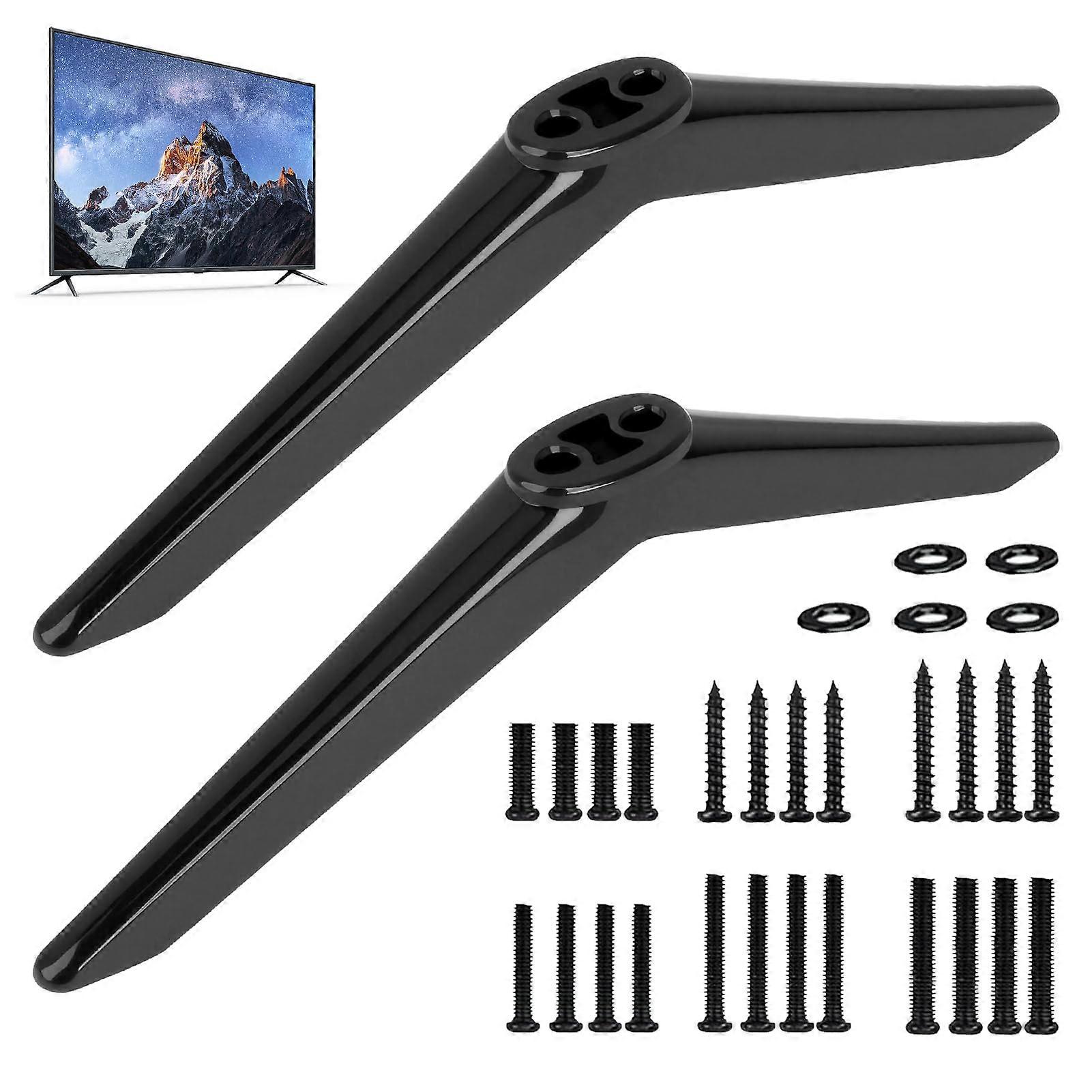 Universal TV Stand Legs Replacement for Flat Screen, NonSlip Base, Easy Install, Fits VESA