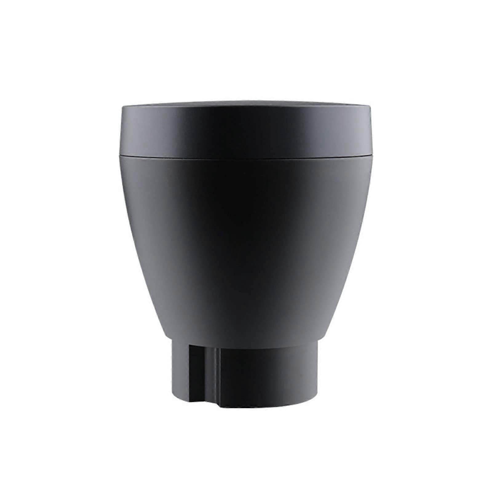 Coffee Grinder Single Dose Hopper with Silicone Bellows, Alloy Espresso Bean Bin, Black