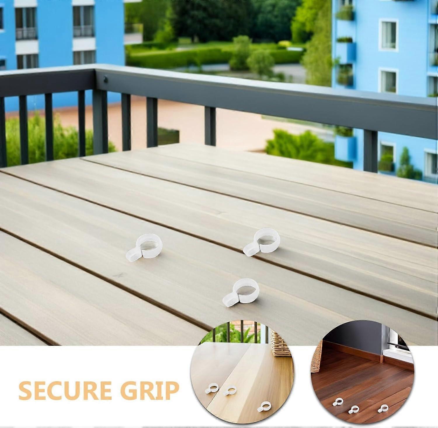 100pcs White Plastic Windproof Laundry Clips for Drying Racks and Closet Rods, Secure Hold