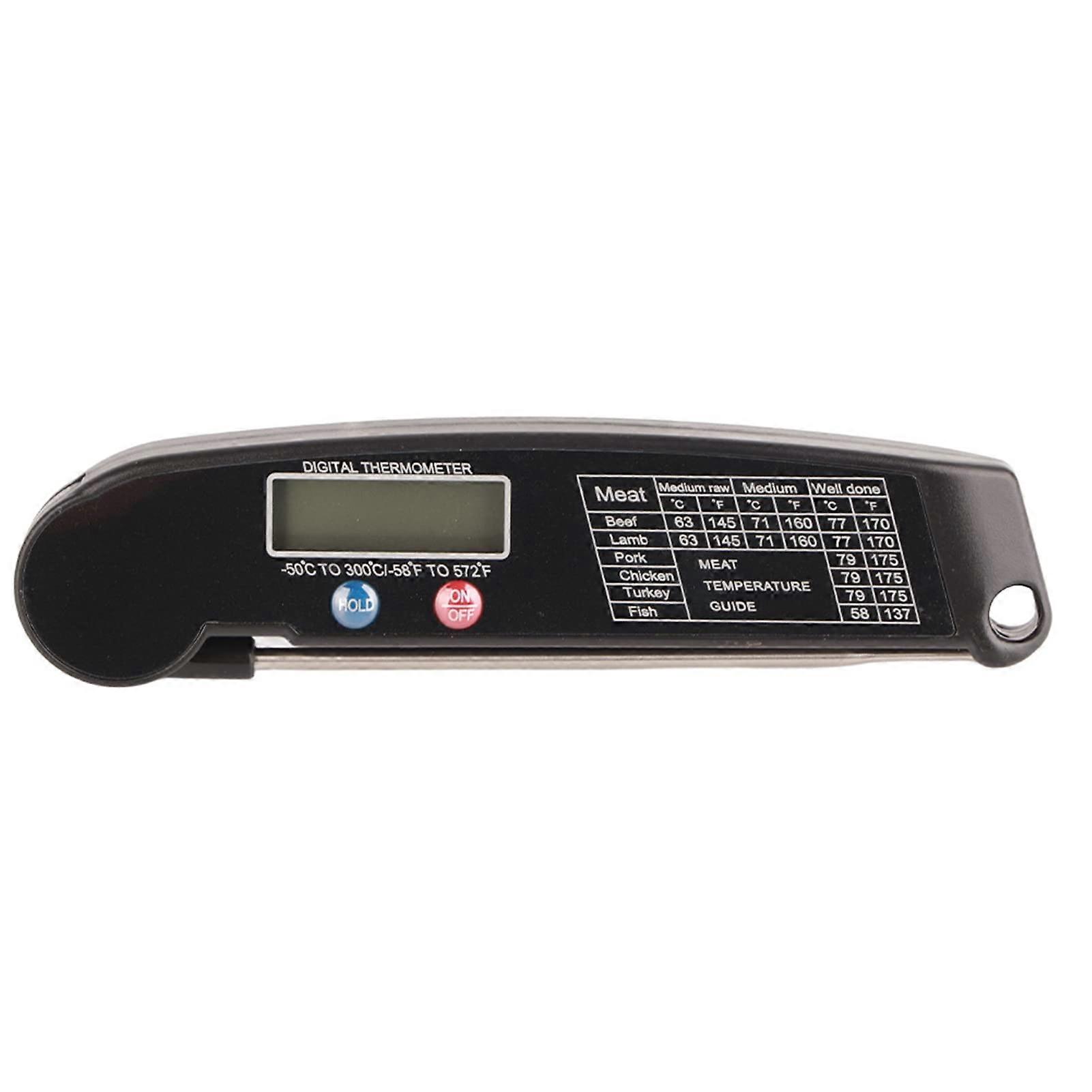 Digital Meat Thermometer Instant Read with Foldable Probe LCD for Cooking BBQ Grilling Candy