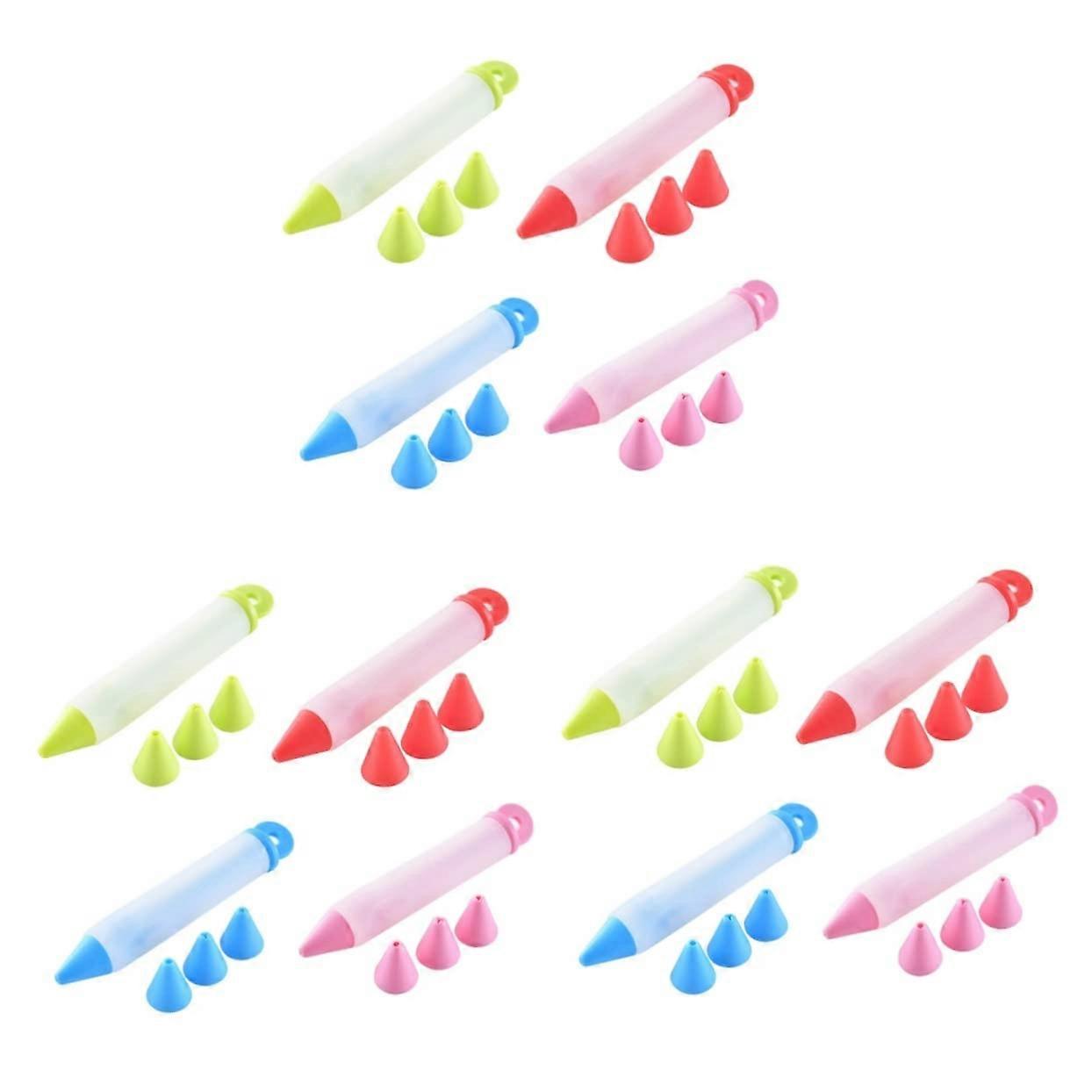 48pcs Cake Decorating Pen Set with MultiStyle Tips for Chocolate Pastry Fondant and Sugar Paste