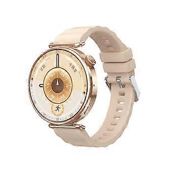 Reloj inteligente deportivo CY37 con pantalla HD de 1,27 pulgadas, color rosa.