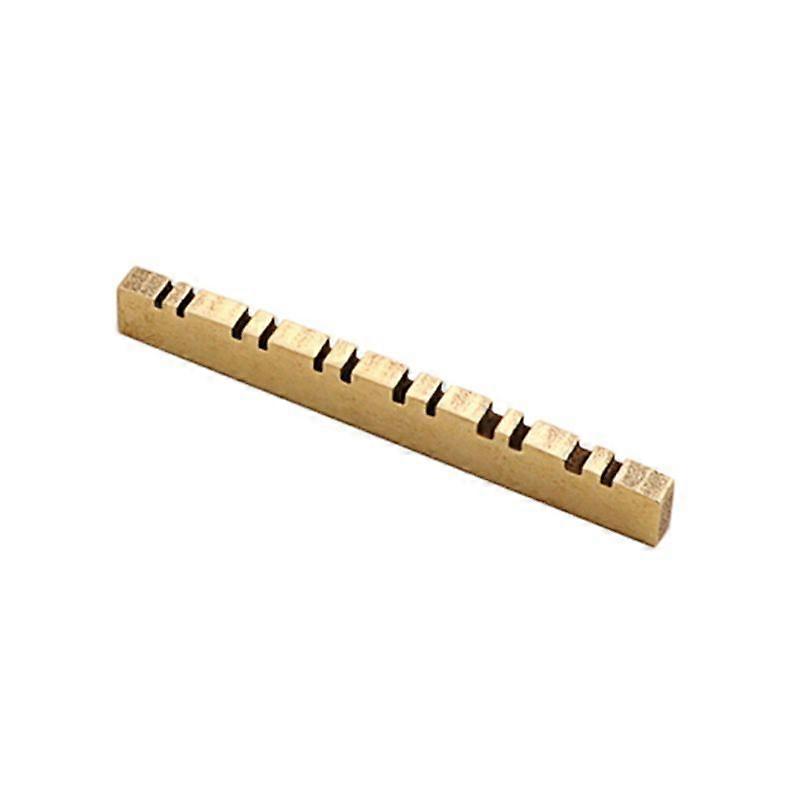 Messing Slotted 12-strengs gitarmutter for akustiske gitardeler tilbehør