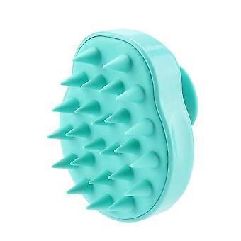 Scalp Massager Shampoo Brush Green for Deep Cleansing Hair Washing and Comfortable Massage