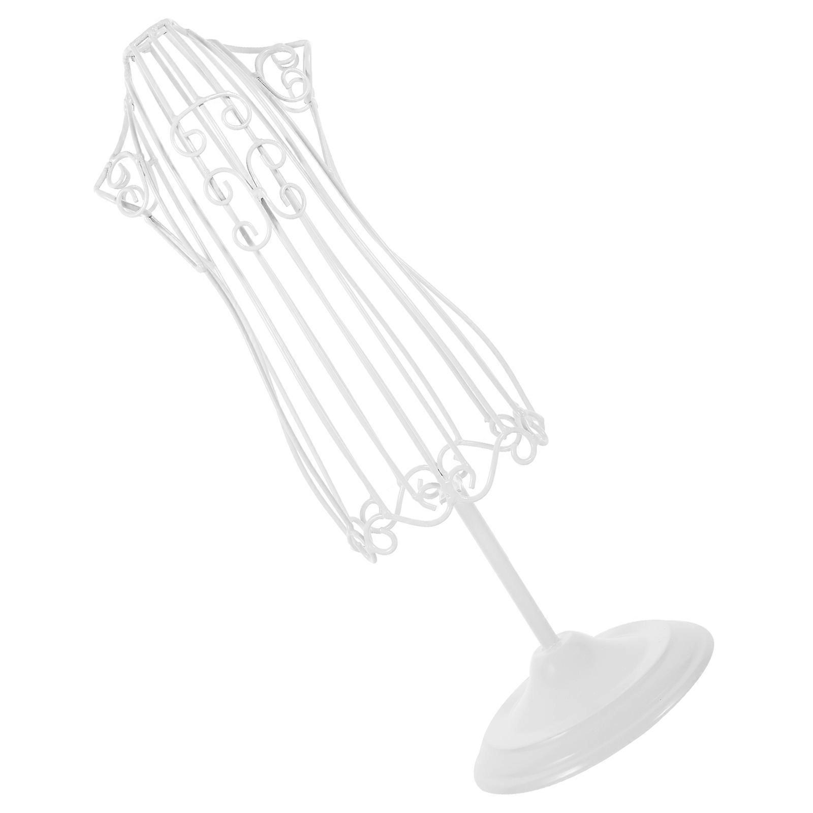 White Iron Pet Clothes Mannequin for Hanging and Displaying