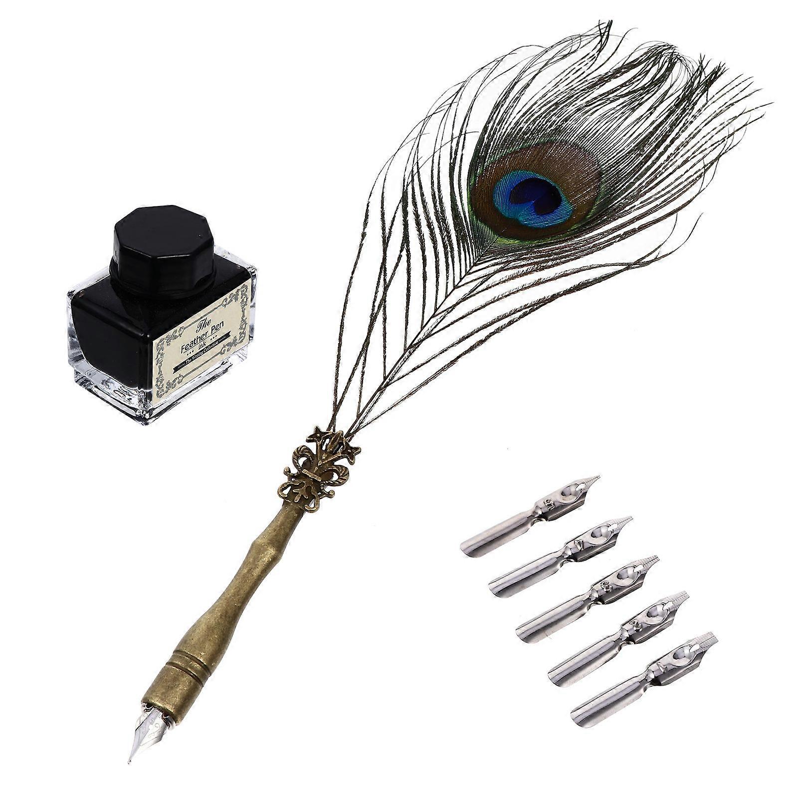 Dip Pen Set for Writing Use 1Set Black Student Stationery Tool