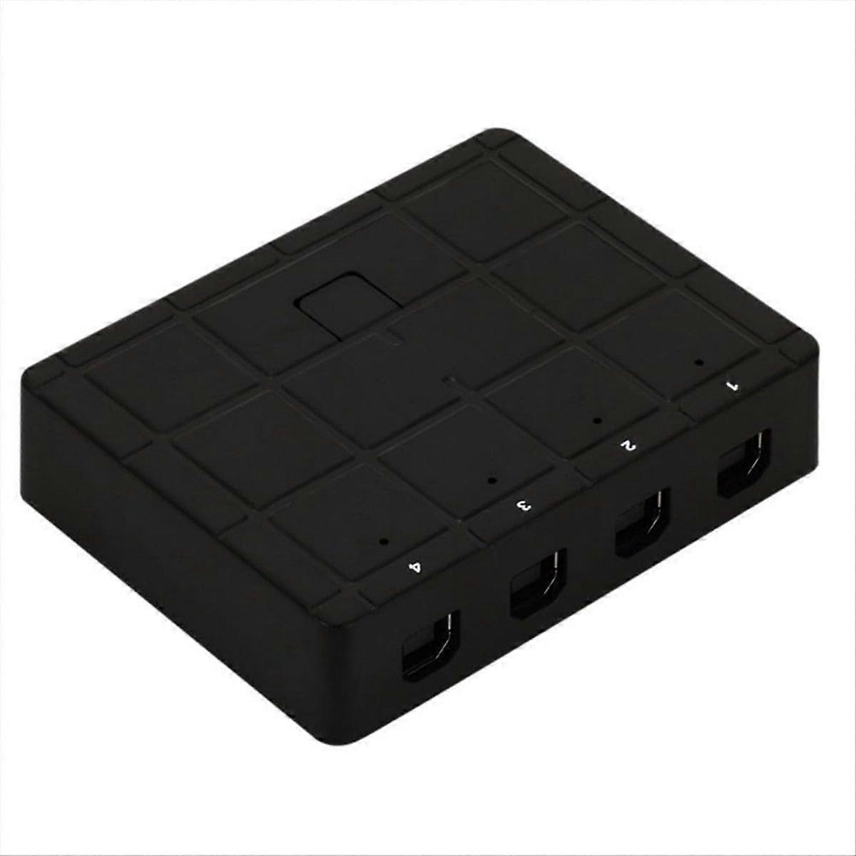 USB2.0 KVM Switch Bi Directional Interconvertible 4 Way Computer Host Laptop Shared USB Printer Scanner Box