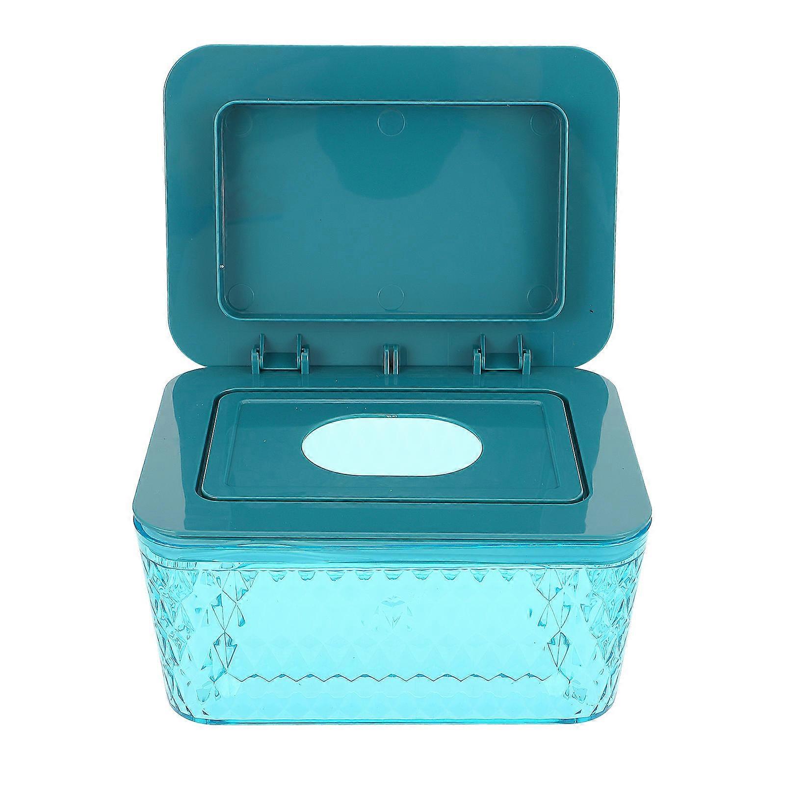 Wet Tissue Box Ps Material Paper Case for Home with 1Pcs Lid