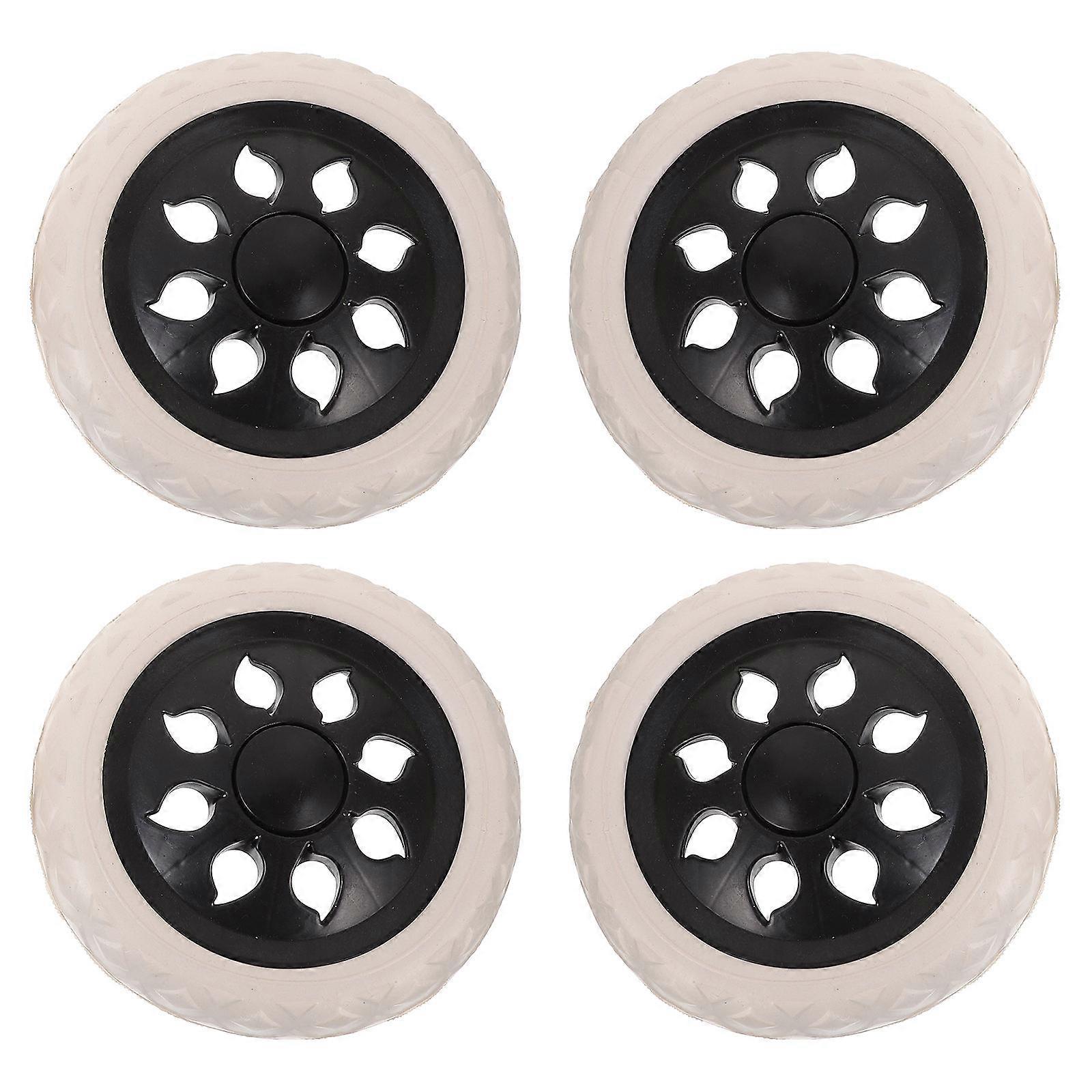 Plastic Wheels For Cart Casters Carts Smooth Movement 4Pcs