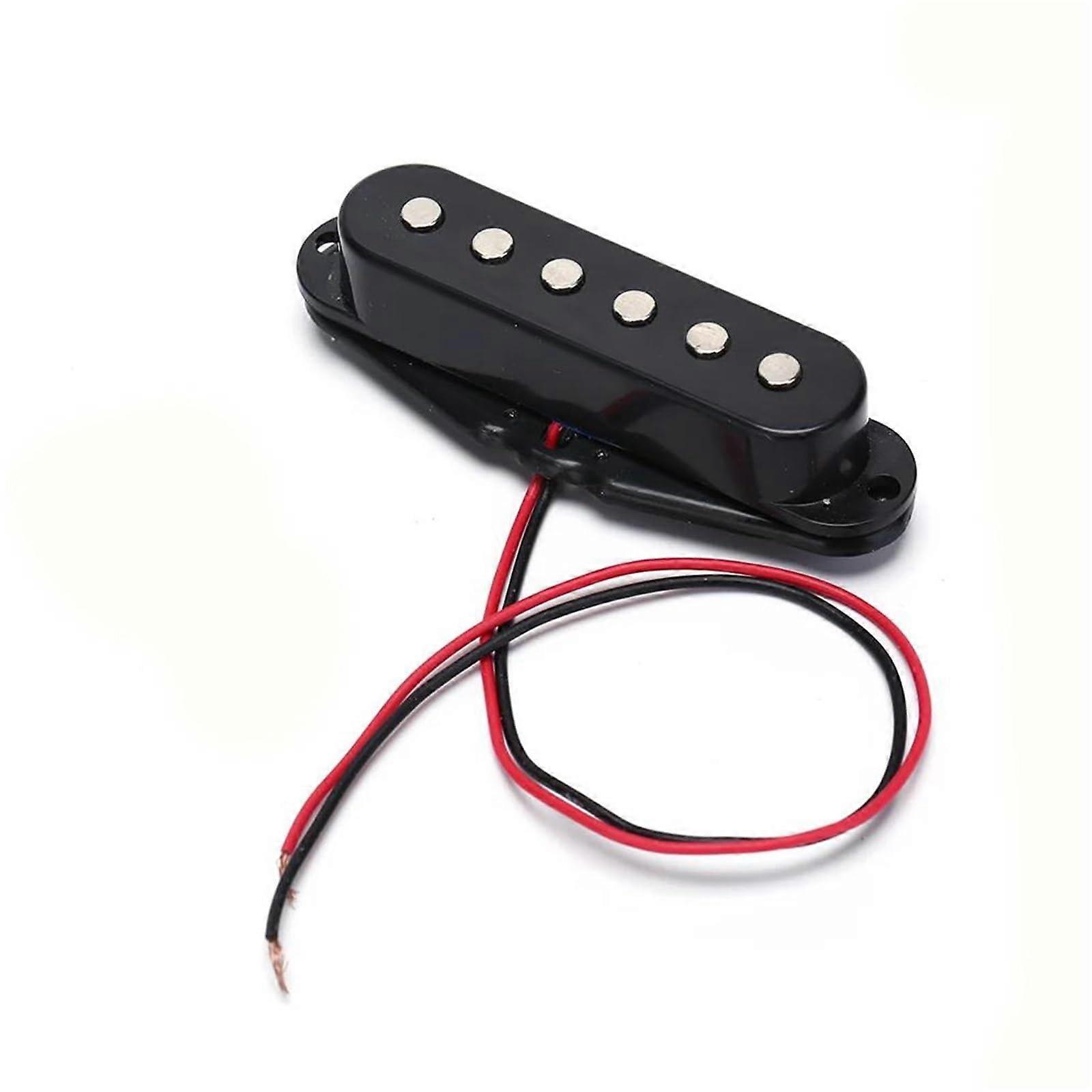 Electric Guitar Pickup Single Coil for 6 String Clear Tone Black  Output Easy Install