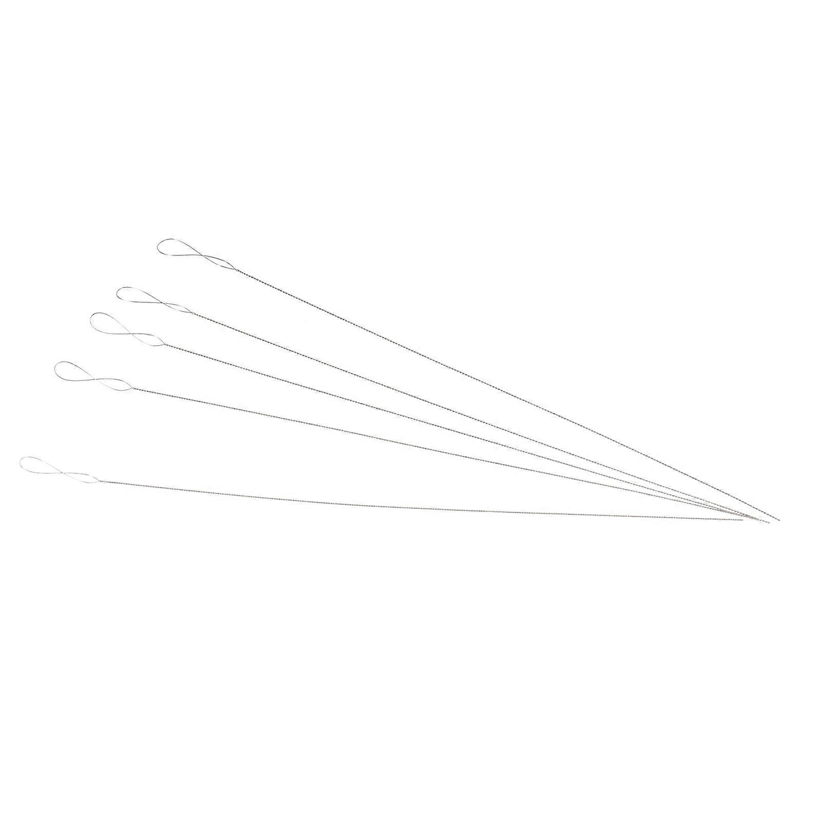Iron Wire Embroidery Needles Beading Needles for Stitching Use 5Pcs