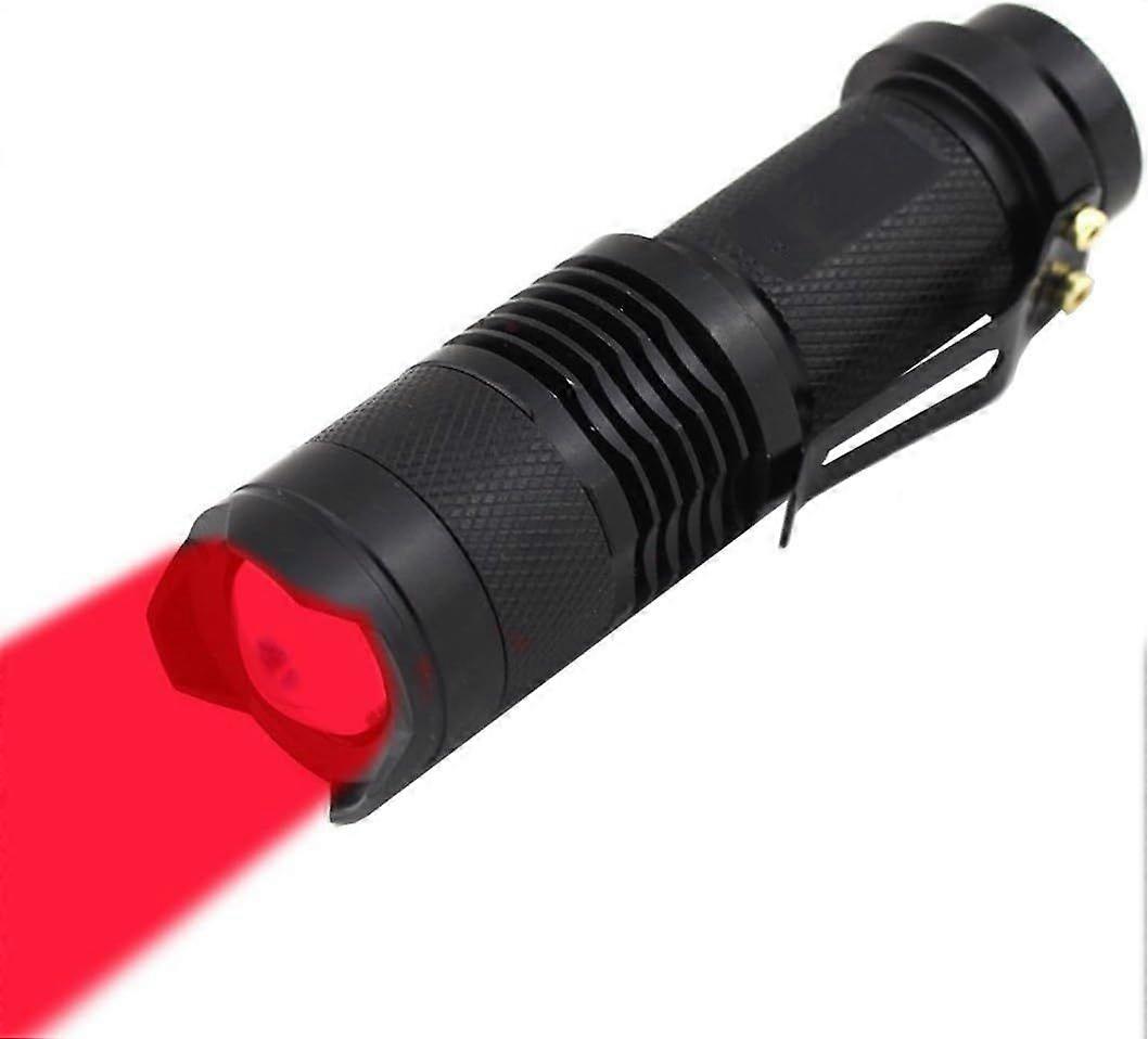 High Power One Mode Red LED Flashlight, Powerful Single Mode Red Flashlight, Red
