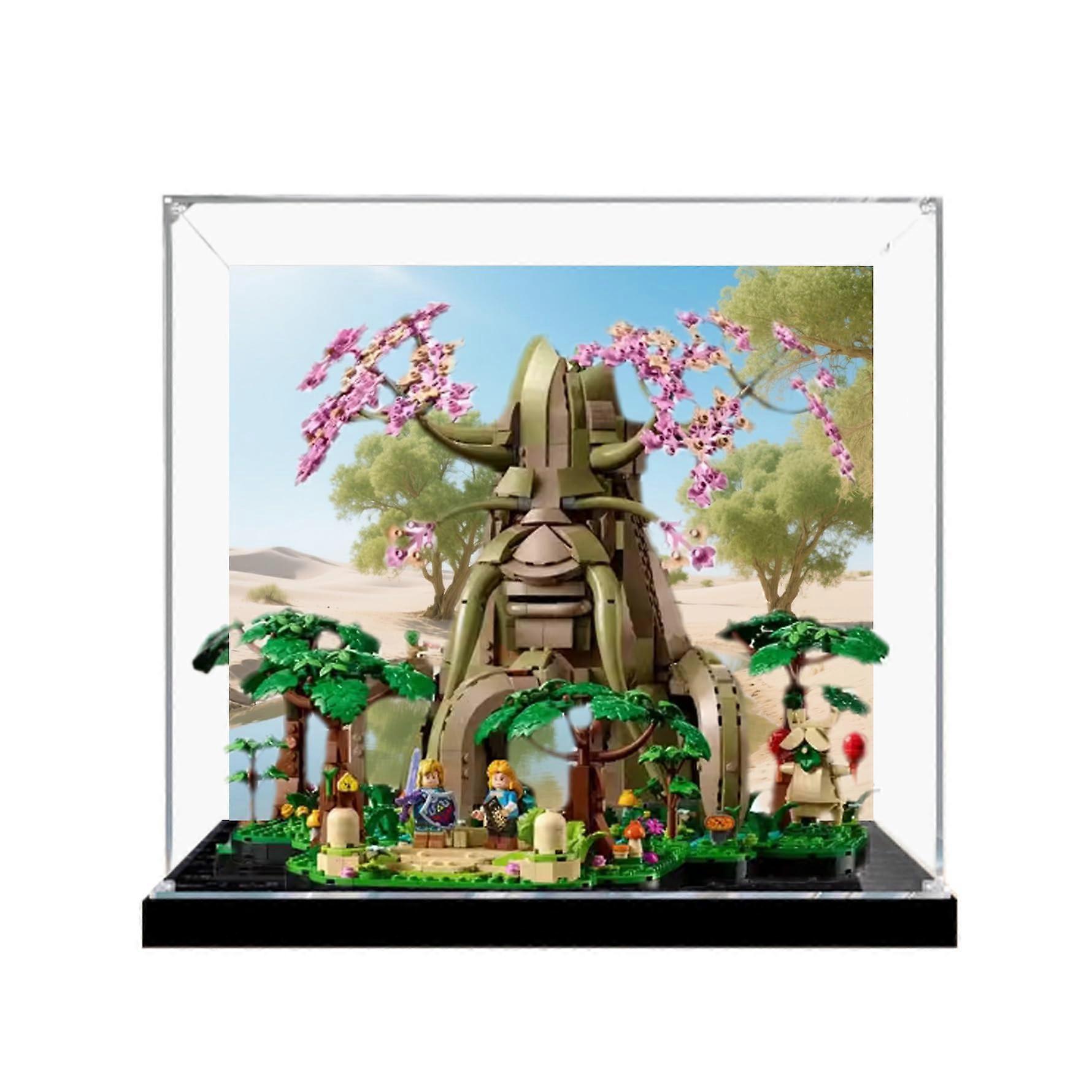 Acrylic Display Box for  77092 Deku Tree, Clear Dustproof Stackable Showcase, Easy Assembly