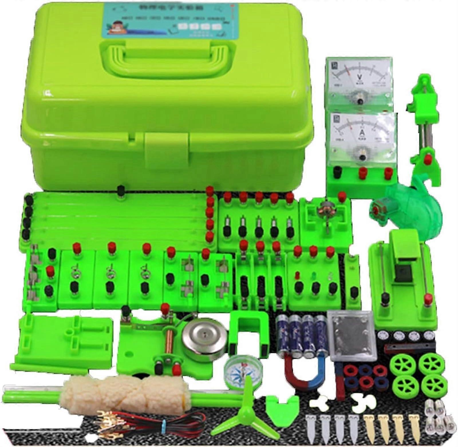 Physics Experiment Kit with Electromagnetism Box, STEM Electric Circuit Learning Set for Students
