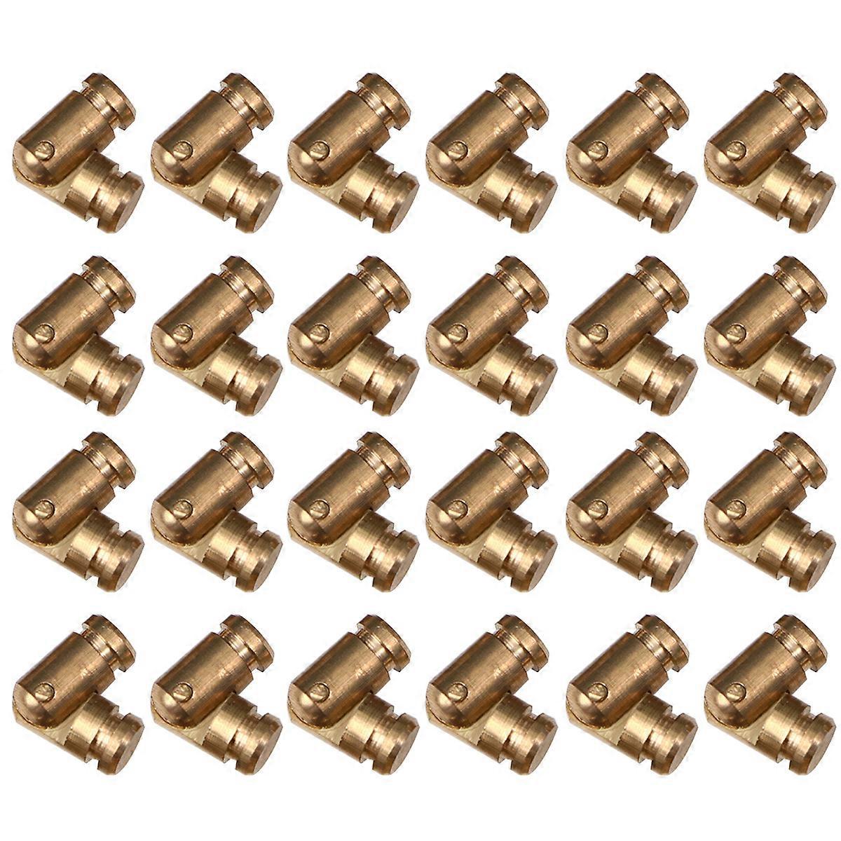 Hinge Copper Cylindrical Spring Hinge for Jewelry Box 50Pcs