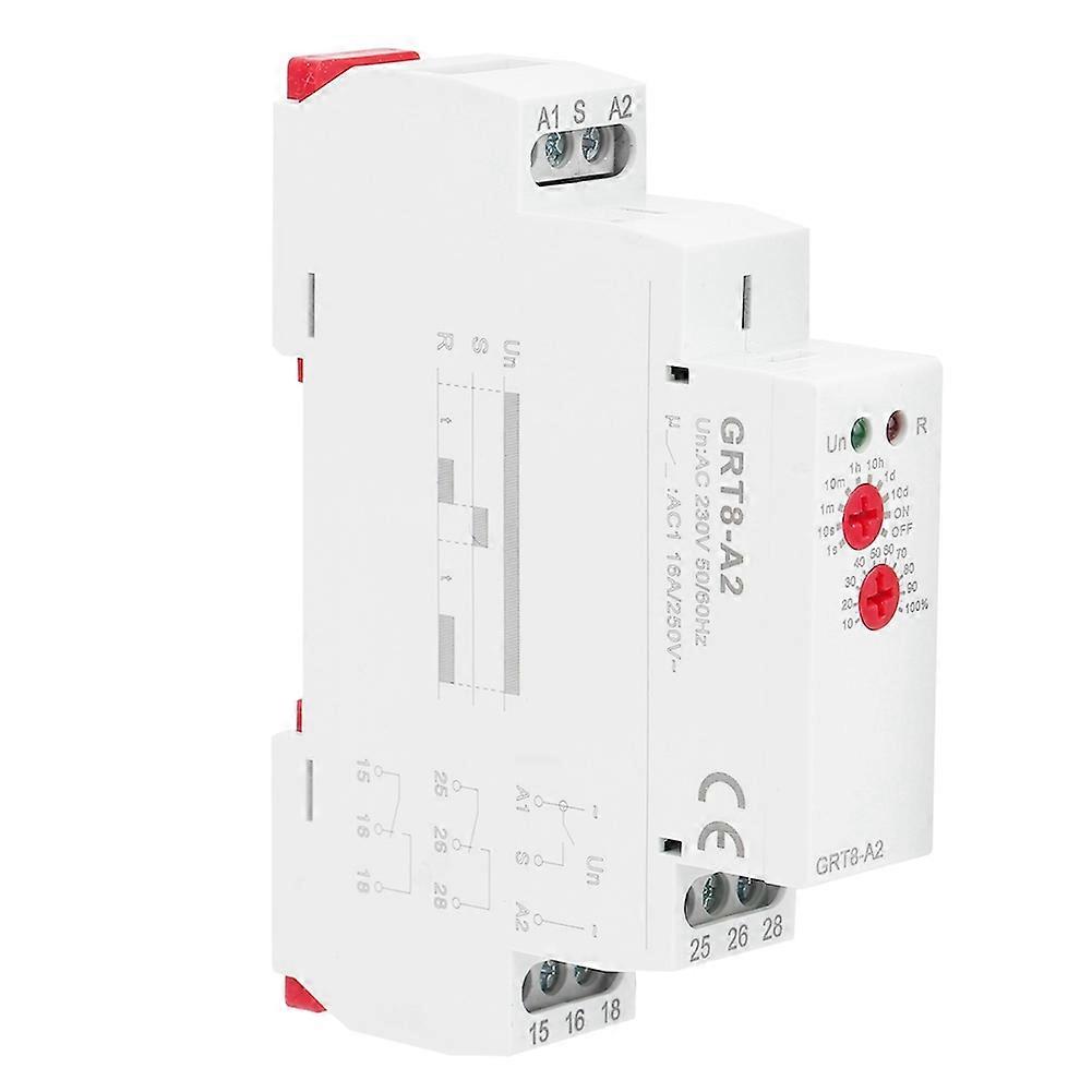 Single Function Din Rail Time Relay Industrial Control Auto Timer Relay GRT8-A2 (AC230V)