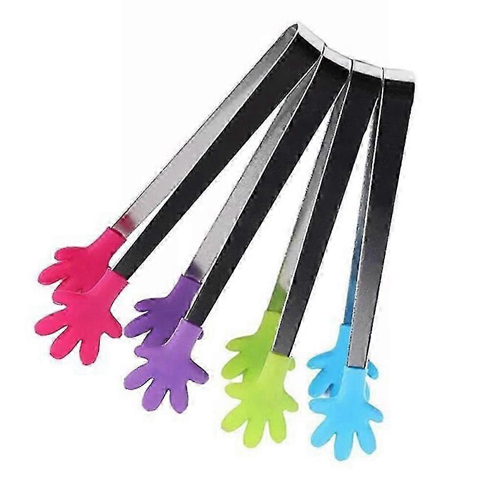 Multi-Function Serving Tongs Silicone Kitchen Tongs for Food 4Pcs