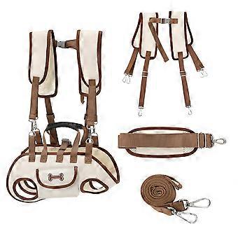 Adjustable Crossbody Dog Travel Bag with Leash Clip | Multifunctional Summer Pet Carrier Backpack compatible with Small Dogs