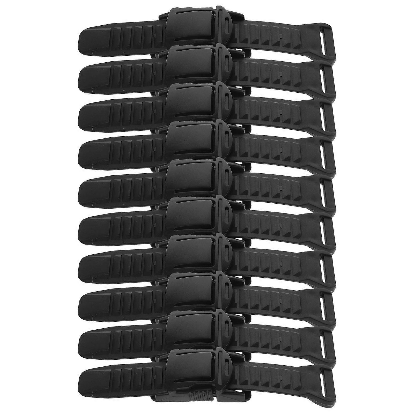 Black Plastic Buckles for Straps Backpack Buckles for Backpack Use 10Sets