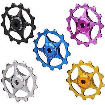 Rear Derailleur Pulley Bike Wheels 13T, Aluminum Alloy MTB Roller, Guide Pulley