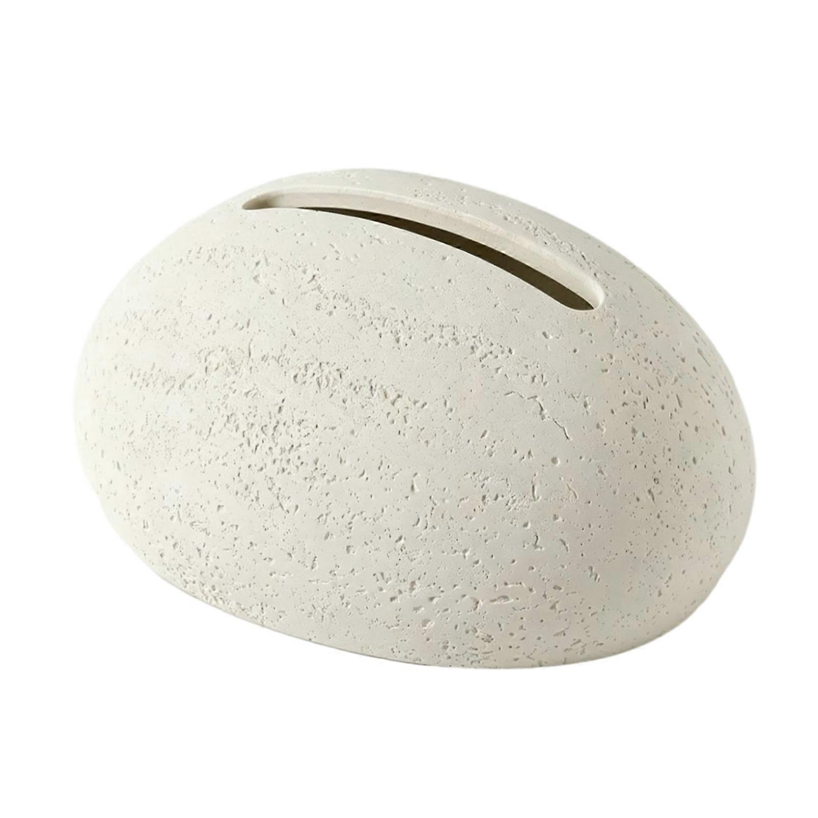 Stone Shape Tissue Box, Matte Sandstone Texture, Waterproof Holder