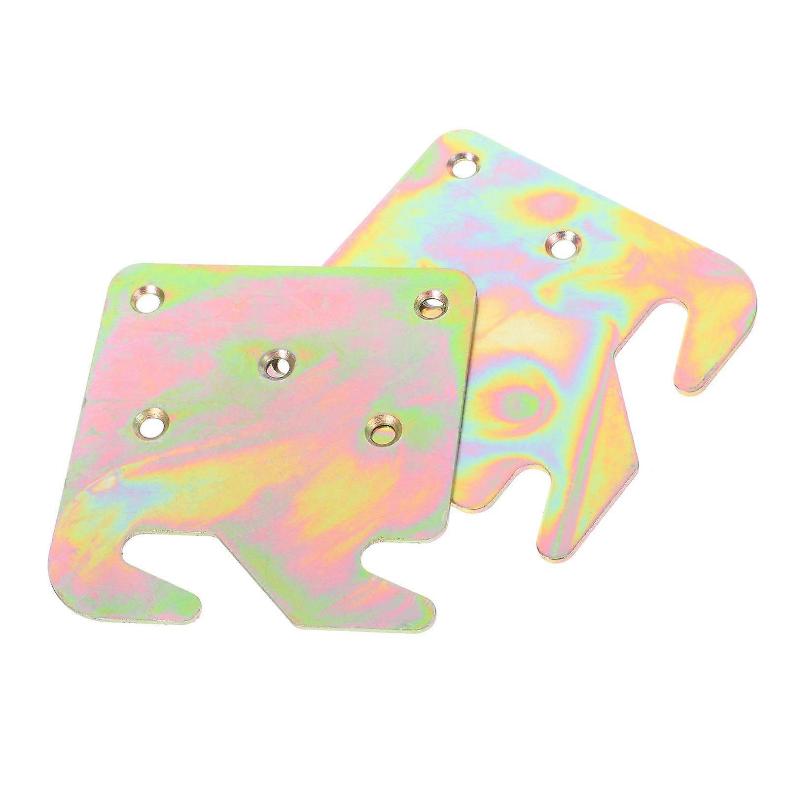 2pcs Bed Bed Hinge Bracket Snap Connectors Thickened Flat Straight Hinge Bed Supplies