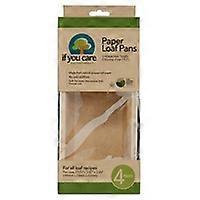 Rectangular baking paper mold 4 units