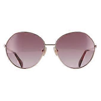 Max Mara Sunglasses MM0096 Menton 28Z Shiny Rose Gold Purple Gradient