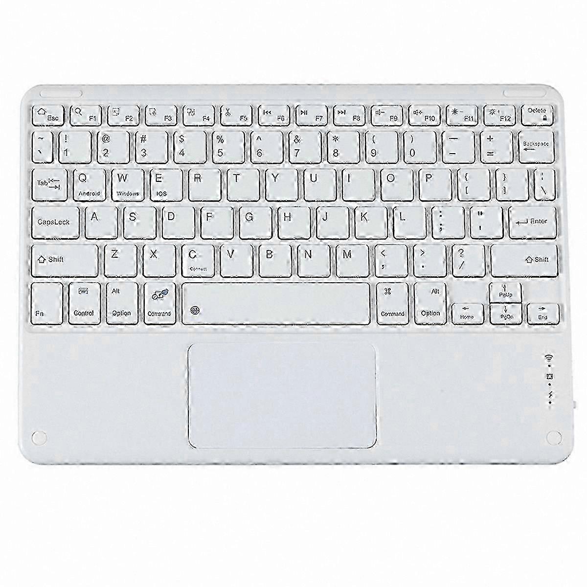 Bluetooth Keyboard for PC, Tablet, and Gaming - White Wireless Keyboard