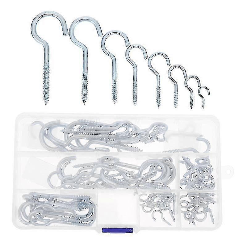 80pcs Storage Hooks, Ceiling Hooks