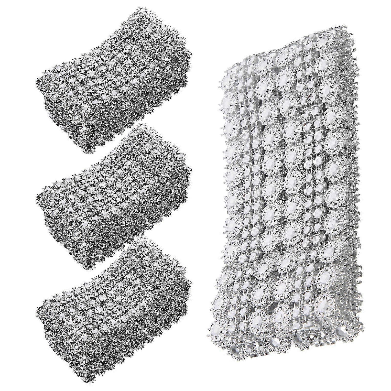 Silver Plastic Sunflower Accessories Costume Trim for DIY 4Pcs Multi-Function